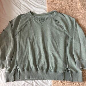 American Eagle Outfitters Crewneck Sweater in Forest Green